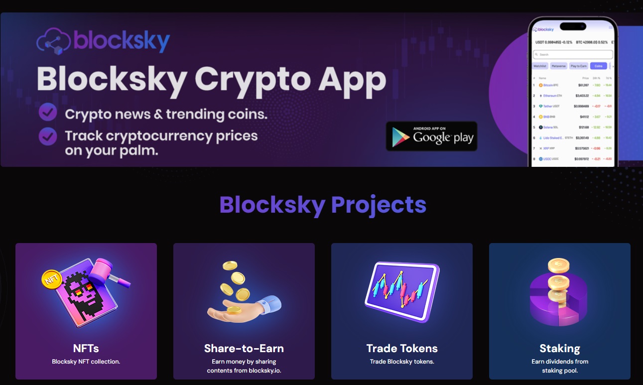BLOCKSKY - new Share-to-Earn &Play-to-Earn Platfor